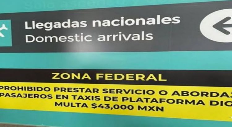 ¡43 mil pesos de multa en Aeropuerto de CDMX a UBER por subir pasaje!