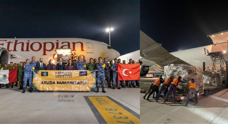 Recibe Turquía 100 toneladas de ayuda humanitaria de México