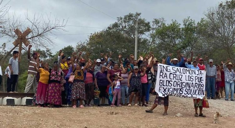 Cumple 20 días bloqueo de obras del Corredor Interoceánico en Oaxaca