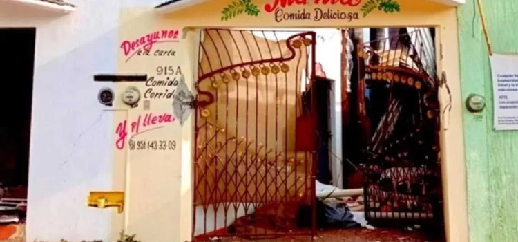 Mujer resulta grave al explotar tanque de gas en restaurante de Oaxaca