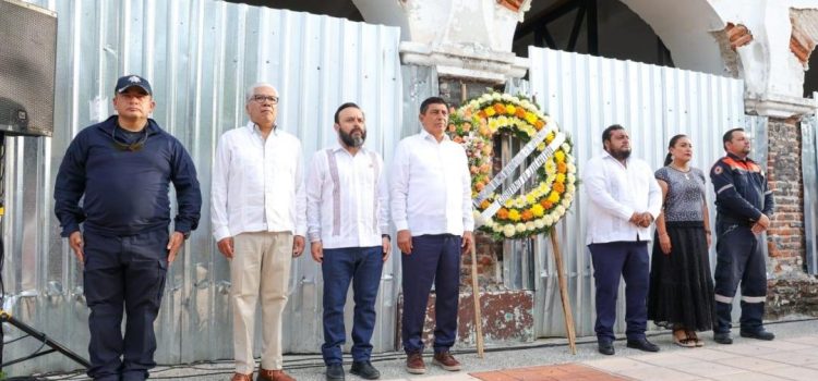 Recuerdan a víctimas y héroes a 6 años del terremoto en Oaxaca