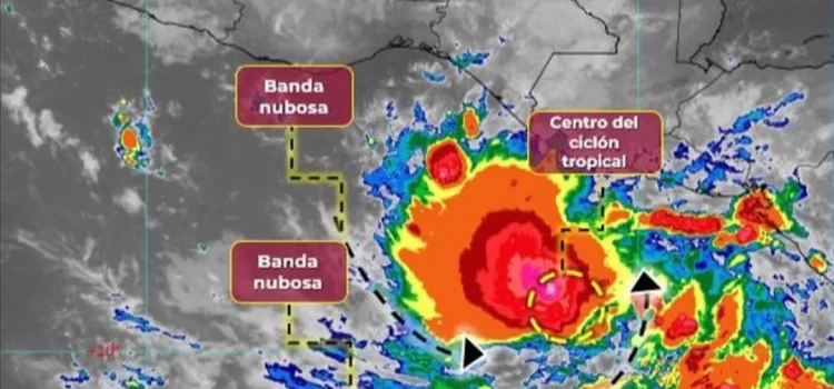 Se fortalece tormenta tropical “Pilar”; advierten fuertes lluvias en 4 regiones de Oaxaca