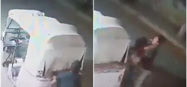 Indaga fiscalía video en el que hombres someten a una mujer y la suben por la fuerza a un mototaxi