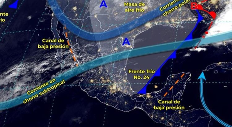 Frente frío 24 ocasionarán chubascos en Oaxaca