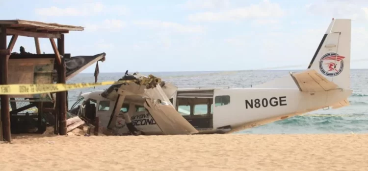Fiscalía investiga como homicidio culposo muerte de turista tras caída de avioneta