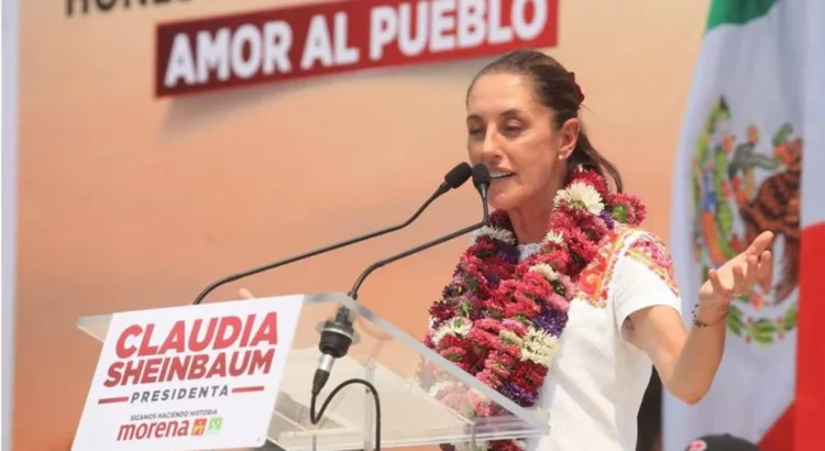 “Somos los únicos que podemos garantizar pensión a adultos mayores”, dice Sheinbaum en Oaxaca