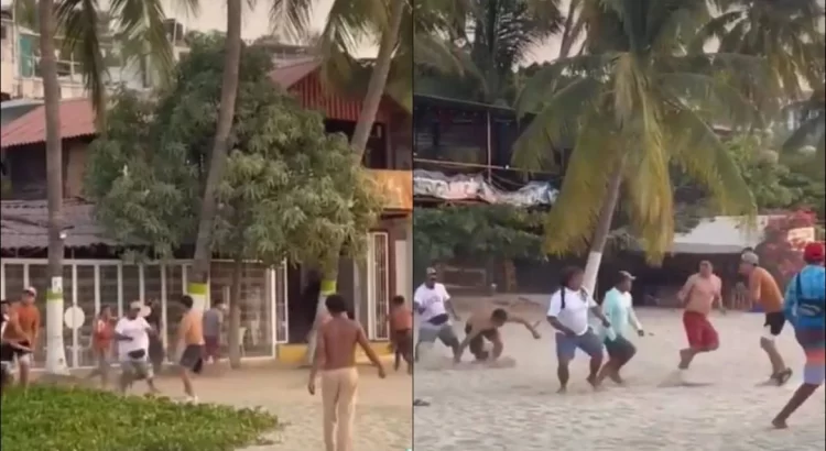 Se desata pelea campal entre habitantes de Puerto Escondido y turistas