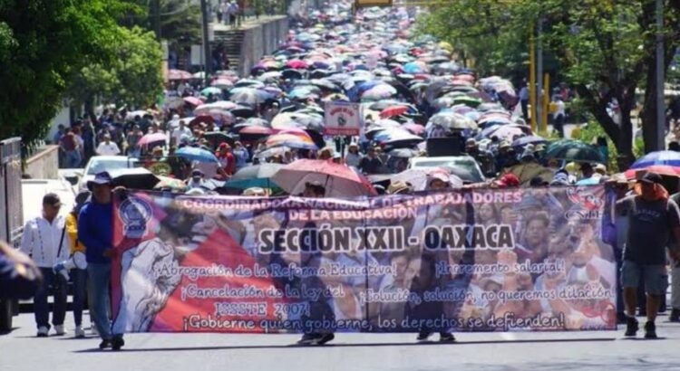 Sección 22 del SNTE anuncia marcha para “fijar su posicionamiento político” a Claudia Sheinbaum