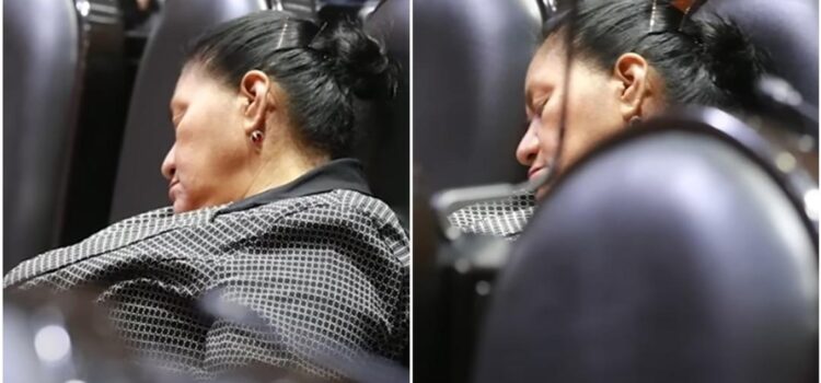 Diputada de Oaxaca se duerme en plena sesión en San Lázaro; “se me bajó la presión”, justifica