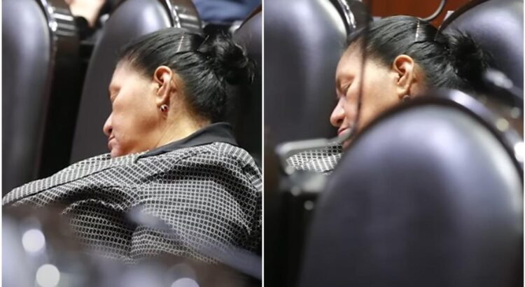 Diputada de Oaxaca se duerme en plena sesión en San Lázaro; “se me bajó la presión”, justifica