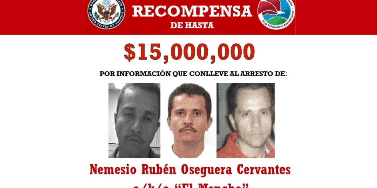 Estados Unidos aumentó la recompensa por «El Mencho» Estados Unidos aumentó la recompensa por «El Mencho»