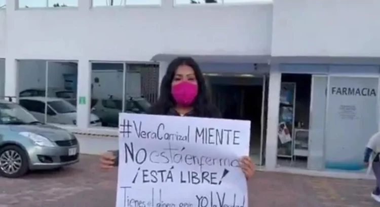 Denuncia María Elena Ríos que Juan Vera Carrizal no está en el hospital a 50 días de su excarcelación