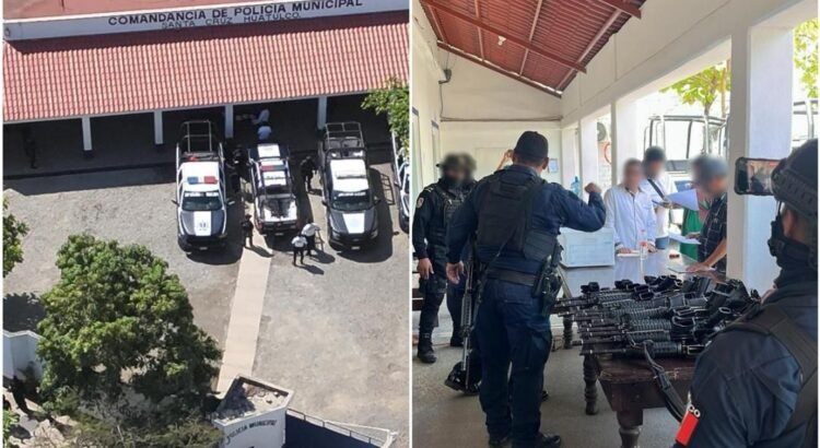Catean y aseguran armas de Policía Municipal de Huatulco, Oaxaca, por desaparición de jóvenes de Tlaxcala