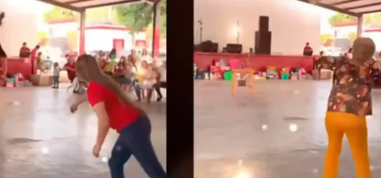 Mamás demostraron su puntería en concurso de “lanzamiento de chancla” Mamás demostraron su puntería en concurso de “lanzamiento de chancla”