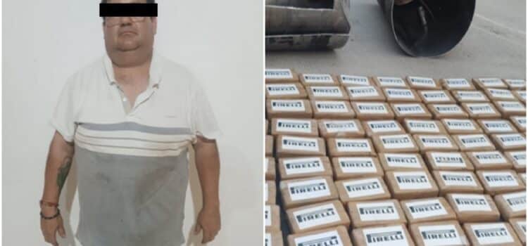 Decomisan 220 kilos de cocaína en Oaxaca transportada en el tanque de combustible de un tráiler
