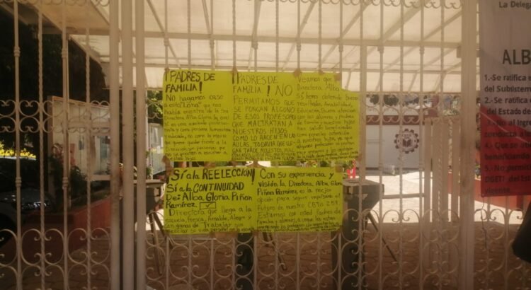 Madres y padres de familia denuncian acoso sindical contra Directora del CBTis 259 en Santa Cruz Xoxocotlán