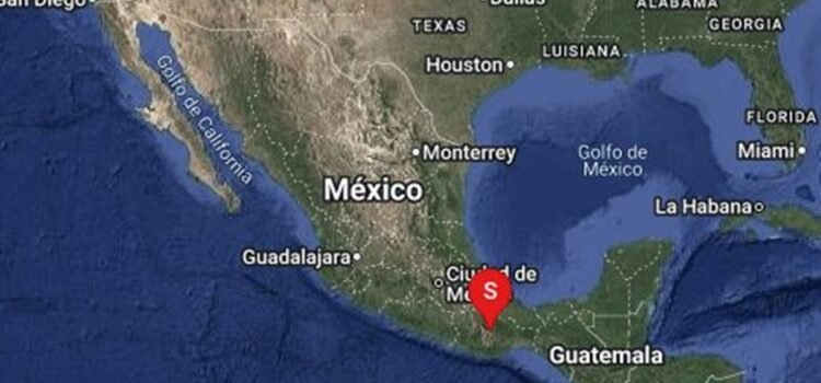 Se registra sismo de magnitud 5.6 con epicentro en Tlacolula, Oaxaca