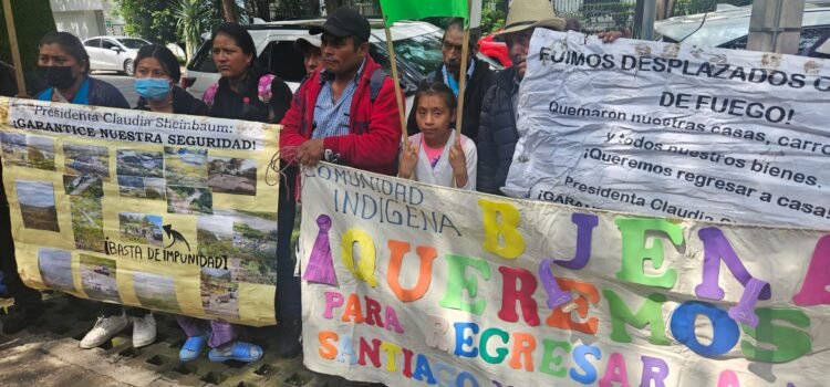 Familias desplazadas de Buenavista, Oaxaca, solicitan la intervención del Alto Comisionado de la ONU