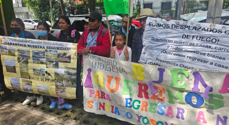 Familias desplazadas de Buenavista, Oaxaca, solicitan la intervención del Alto Comisionado de la ONU
