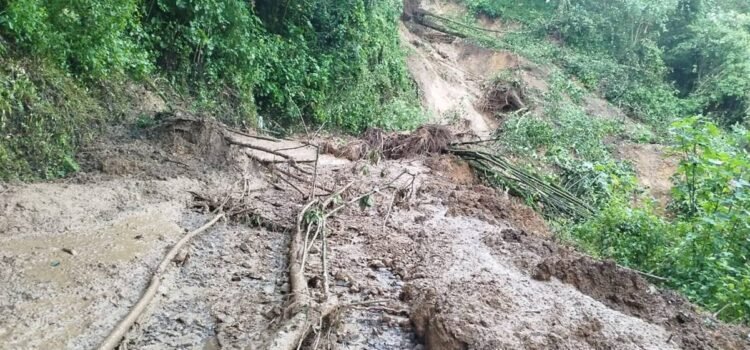 Reportan derrumbes en caminos de comunidades de Yucuhiti, Oaxaca; “se vino el cerro”
