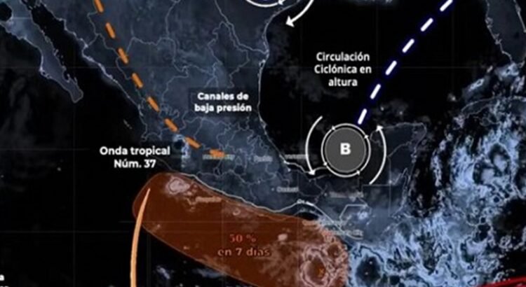 Autoridades de Oaxaca alertan de posible desarrollo ciclónico en el golfo de Tehuantepec