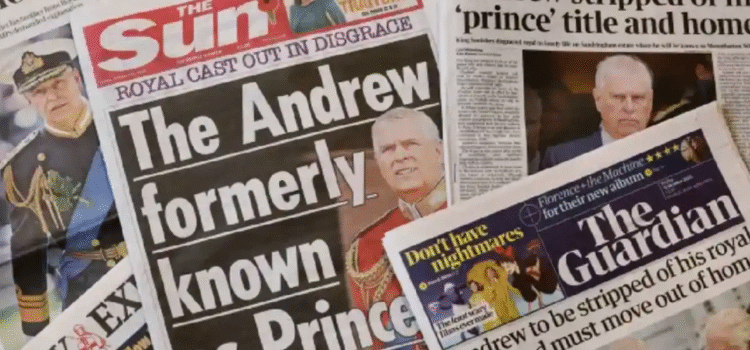 Celebra el Reino Unido la decisión de despojar a Andrés de su título